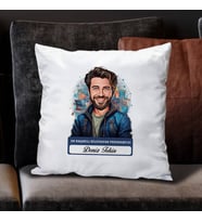 Kişiye Özel Hediye Karikatürlü En İyi Erkek Bilgisayar Programcısı Yastık