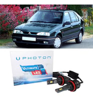 Renault 19 Led Xenon Uzun + Kısa Far Ampulü H4 Ultimate 9500 Lumens Yeni Seri Beyaz
