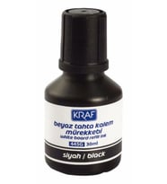Kraf Beyaz Tahta Kalemi Mürekkebi Siyah 30ml