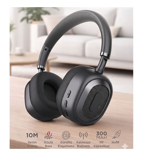 Kablosuz Kulak Üstü Kulaklık Yüksek Ses Kalitesi Kablosuz Bluetooth Kulaklık