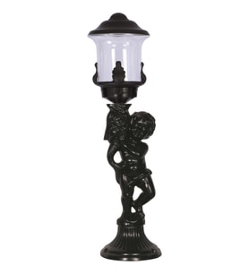 AVONNI BSU-68077-BSY-OP Siyah Boyalı Dış Mekan Aydınlatma E27 Aluminyum Akrilik Cam 20cm
