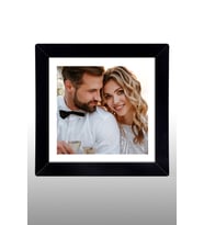 15x15 Kare Siyah Ahşap Çerçeve fotoğraflı