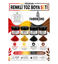 4'lü Set Premium Parafin Soya Wax Toz Mum Boyası Hobi Seti - 5 cc (Kırmızı, Sarı, Siyah, Kahverengi) BKFAB4KSRSKH5G