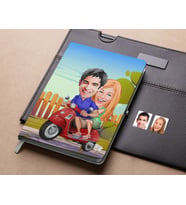 Bk Gift Kişiye Özel Sevgililer Karikatürlü Beyaz Defter-10 , Arkadaşa Hediye , Sevgiliye Hediye