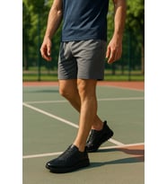 Growish GR0302 Hakiki Yumuşak Siyah Renk Yüksek Tırtıklı Eva Taban Erkek Sneaker Spor Ayakkabı (Siyah)