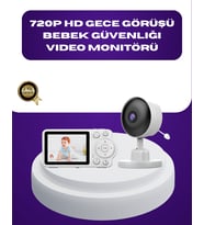 2.8 İnç Ekranlı Bebek Kamerası Gece Görüşlü ve Sesli İletişim