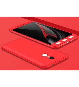 Xiaomi Redmi Note 4x Kılıf Zore Kamera Korumalı 360 Tam Koruma Kırmızı