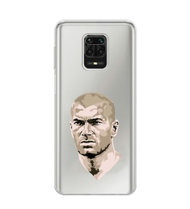 Redmi Note 9 Pro / 9s Uyumlu Zinedine Zidane Tasarımlı Şeffaf Telefon Kılıfı