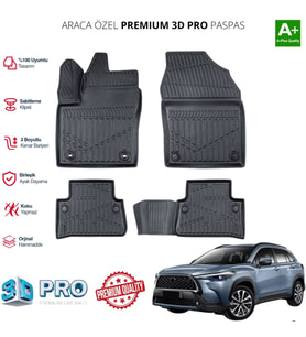 COROLLA CROSS ARACA ÖZEL 3D PASPAS 2022 2023 2024 2025