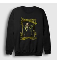Presmono Unisex Siyah Crime Queen Adam Lambert Sweatshirt 397148tt
