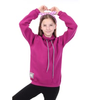 Toontoy Kız Çocuk Baskılı Sweatshirt (Mürdüm)