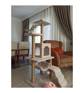 Kedi Tırmalama Evi Ve Oyun Platformu %100 Garanti