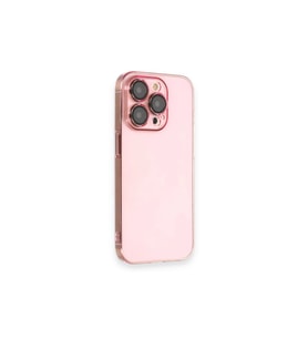 Apple İphone 14 Pro Kılıf Armada Lensli Kapak - Rose Gold