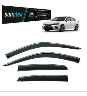 Sunplex Kromlu Cam Rüzgarlığı Honda Civic 2022-2025 ile uyumlu