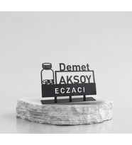 Eczacı İsimlik - Kişiye Özel İsimlik - İsme Özel Metal İsimlik