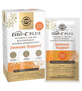 Solgar ESTER-C Plus Vitamin C 1000 MG Efervesan 7 Sachet