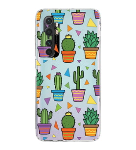 PrintiFy Xiaomi Mi Note 10 Lite ile Uyumlu Water Color 4  Kamera Korumalı Şeffaf  Kılıf