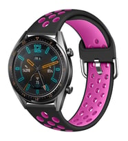 Huawei GT2 46mm 22mm Uyumlu Kordon Silikon Metal Başlıklı Esnek KRD-10 Kayış