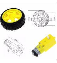 Robot Tekerleği ve DC Motor Seti