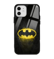 iPhone 12 Yellow Batman Tasarımlı Glossy Telefon Kılıfı