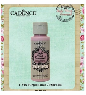 Cadence Style Matt Enamel Cam & Porselen Boyası 59 ml. E-345 Mor Lila 