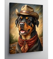 Kanvas Tablo Kovboy Köpeği