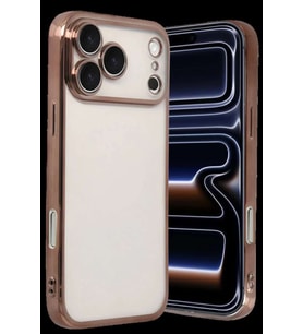iPhone 17 Pro Max Razer Lensli Silikon - Çöl Titanyum