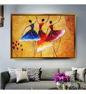Altın Çerçeveli dekoratif tablo l1945 (Gold)