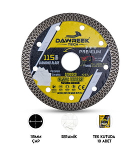 115mm Premium Sürekli Çember Pro Elmas Testere Seramik