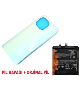 Tkgz Xiaomi Mİ 11 Arka Kapak Batarya Pil Kapağı + PİL (CAM) MAVİ