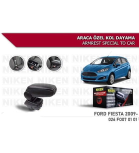 Ford Fiesta Araca Özel Kol Dayama Kolçak 2009 Sonrası Niken (Siyah)