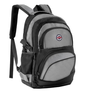 NK Unisex Okul Sırt Çantası 15' Laptop Bölmeli 1900 Denye Kalın Kumaş Çanta (Lacivert)
