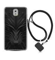 Samsung Note 3 4 5 8 9 20 Ultra 10 Lite Kılıf Boyun Askılı Silikon Black Fox 1325
