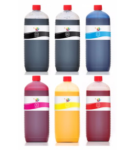 QC Canon PFI 206 Kartuş Mürekkebi 6 Renk Pro Serisi 1000ml  Mürekkep Seti