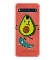 TCL 10L 10 Plus 10SE 20E 20SE 30SE L7 Kılıf Desemli Silikon Avokado Skate 1741