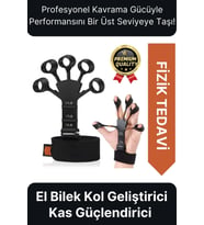 Premium Fizik Tedavi Silikon El Bilek Parmak Kas Kol Güçlendirici Geliştirici Egzersiz Lastik Kayışı