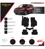 Honda Cr-V 2012-2018 3D Havuzlu Paspas (Siyah - Beyaz)