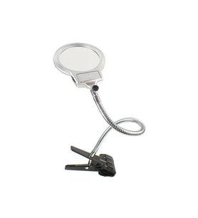 Spiralli Klipsli Büyüteç - Led Işıklı 13cm Mg15120-c
