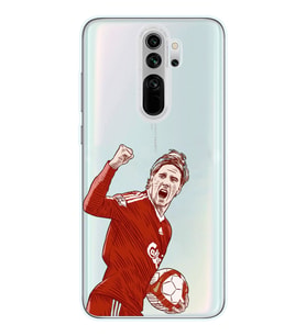 Redmi Note 8 Pro Uyumlu Fernando Torres Desenli Şeffaf Telefon Kılıfı