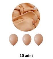 Ten Rengi Balon 12" - 30 cm Lateks Ten Rengi Renk Balon 10'lu Paket