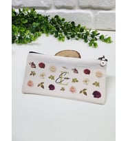Kişiye Özel İsme Özel Bez Kalemlik Gül Desenli Mini Organizer