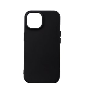 Kvy İphone 15 Plus Biye Silikon Kılıf (Siyah)