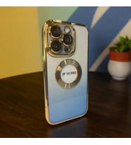 iPhone 15 Pro magsafe özellikli klasik kaliteli silikon telefon kılıfı (Mavi)