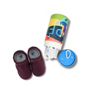 Hopfrög Recycled Canvas Hyper Eco Bordo Barefoot Patik (Hediye Seti)