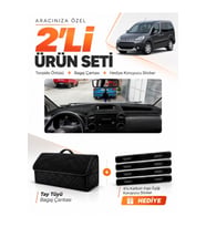 e-biz PEUGEOT PARTNER EKRANLI KAPAKSIZ (2010-2014) Uyumlu Torpido + Tay Tüyü Çanta - Siyah - PE025
