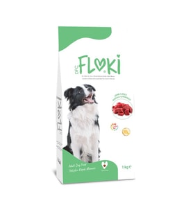 Floki Yetişkin Köpek Maması Kuzulu & Pirinçli 1 Kg (Beyaz)