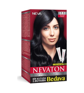 Nevaton Saç Boyası Seti 1.1 Mavi Siyah