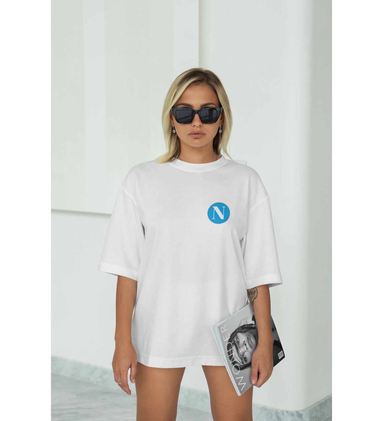 Napoli Khvicha Kvaratskhelia 77 forma baskılı oversize unisex