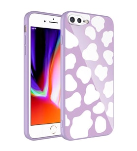 Uyumlu Model Apple iPhone 8 Plus Kılıf Kamera Korumalı Desenli Sert Silikon Kapak