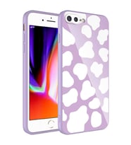 Uyumlu Model Apple iPhone 8 Plus Kılıf Kamera Korumalı Desenli Sert Silikon Kapak